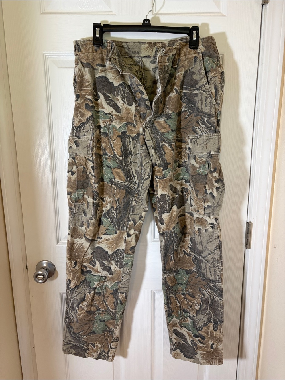 Camouflage Cargo Pants - Realtree-Style Brown/Green Size Medium Tall